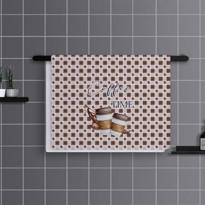 Geschirrtücher Kaffeeraster Handtücher Waffeltücher Küchentücher Geschirrhandtücher Saugfähige Trockentücher Küche Multi-Purpose Abtrockentücher Küche Handtuchset 4 Stück (40x60cm) – Bild 3
