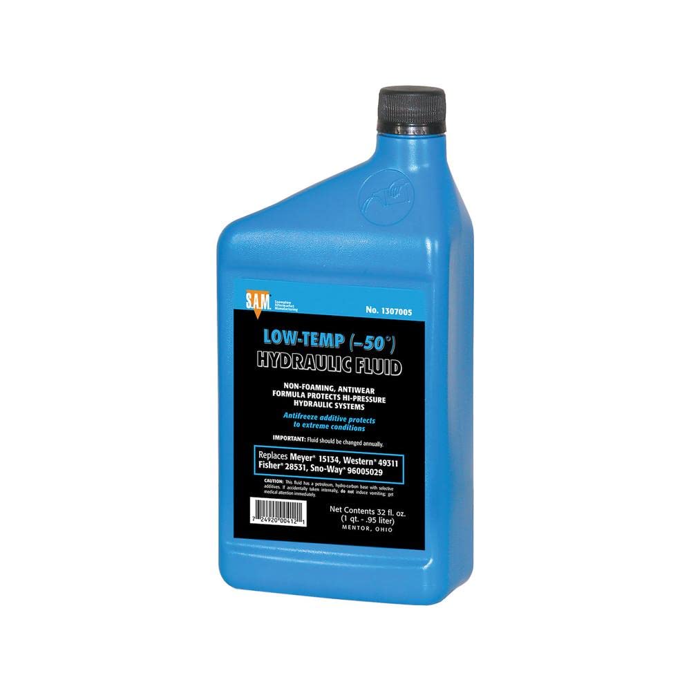 1307010 Low Temperature Blue Hydraulic Fluid Twelve 1 Quart Bottles