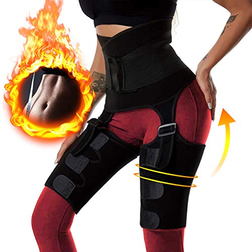 RaMokey Fajas Reductoras Adelgazantes Mujer, 3 en 1 Ajustable Cinturón Lumbar Abdominal Deportivo Trimmer para Pérdida de Peso y Modelado del Cuerpo