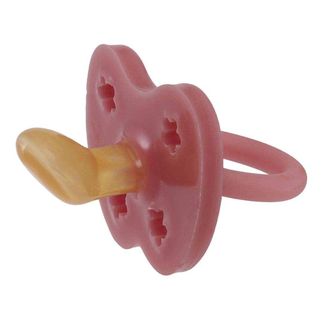 Hevea Soother with Natural Rubber Orthodontic Teat (Watermelon, 3-36 Months)