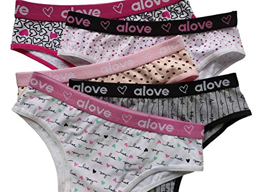 Calcinha Juvenil Alove Kit 12 Peças em Algodão Desenho do tecido:Variados/Colorido;Tamanho:16
