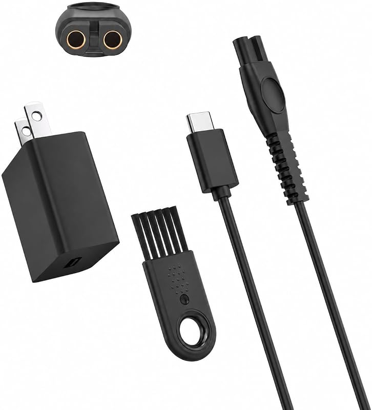 Carregador USB-C Superer 5V para barbeadores Philips Norelco OneBlade 360 QP2724 e QP2834