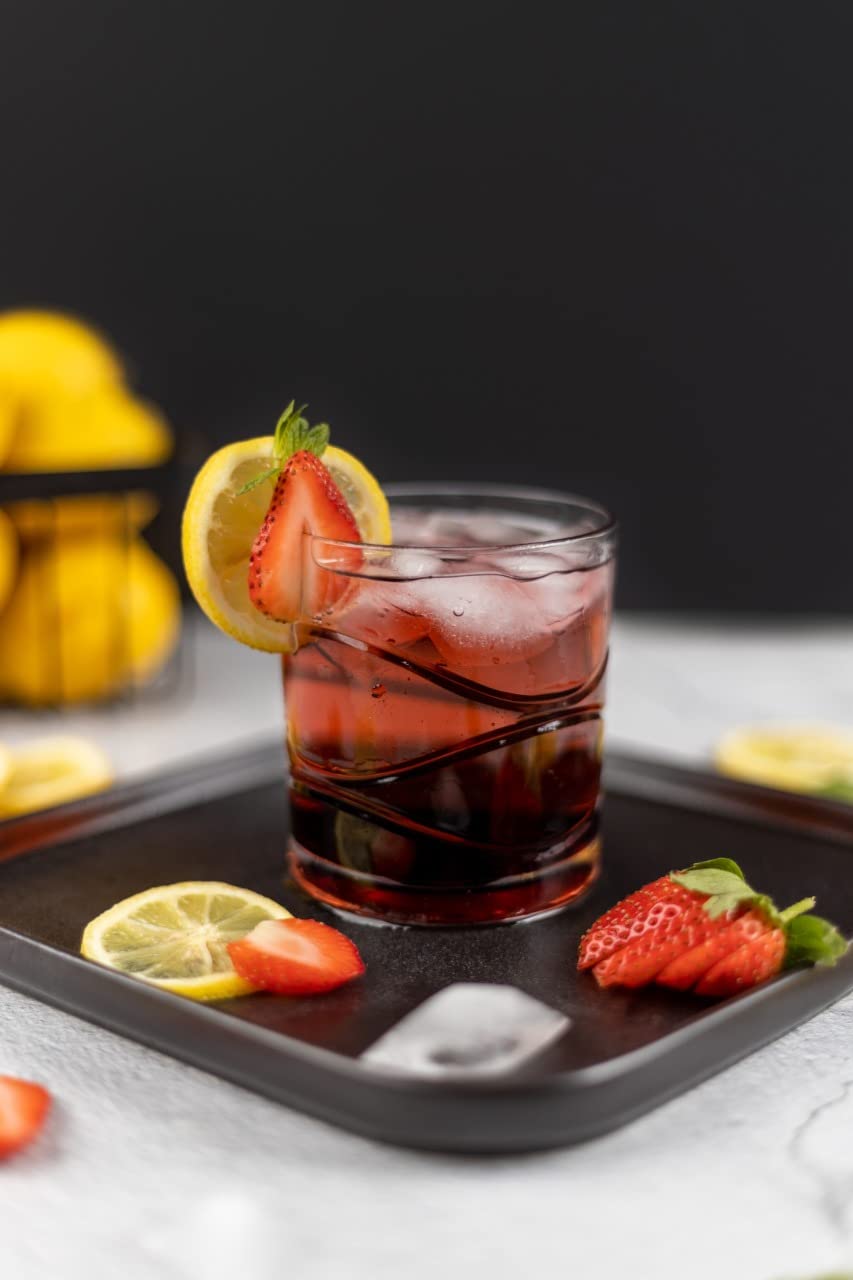 Cup of glass mugs glass Rotating Spinning Cup Drinking set Juice mug water, cocktail, Tea, Coffee for kitchen, valuable gift. (Wavy)