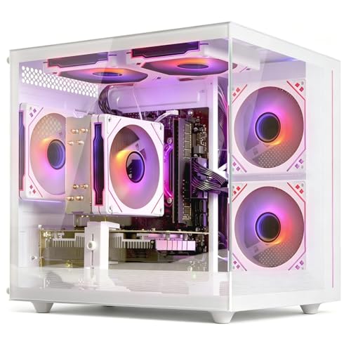 suevery Gaming PC Desktop Computer - Ryzen 5 5500,(6Core 12Threads Up to 4.2G) Radeon RX 6500XT 4GB,...