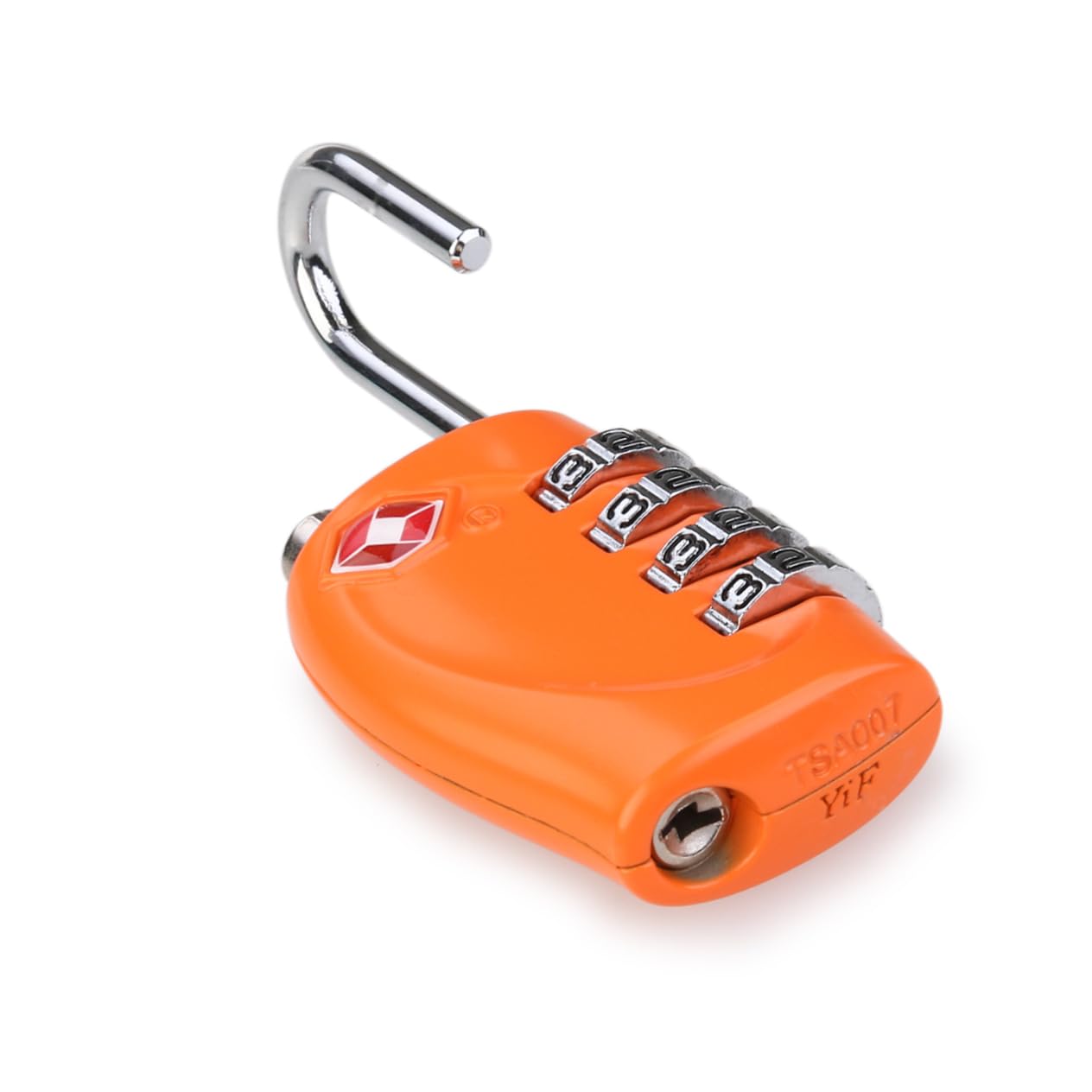 Hemobllo 3 Pezzi Lucchetti A Combinazione Per Valigie 330 4 Lucchetto Con Password Per Bagagli in Lega Di Zinco Plastica Dura Arancione