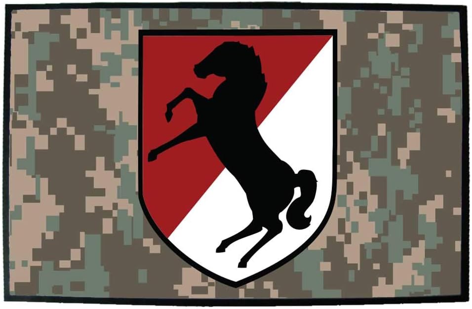 VictoryStore Home Accessories: 11th Armored Cavalry Regiment Door Mat 24 inches x 36 inches
