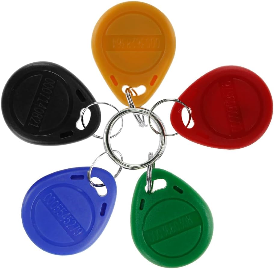 125kHz RFID Key Fobs, 10-Pack, Read Only - TK4100/EM4100, Waterproof ABS image 2