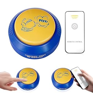 Remote Controlled Fart Machine, Plays 30 Funny Realistic Sounds, Wireless 50ft Range, Prank Toy for Games, Office Humor