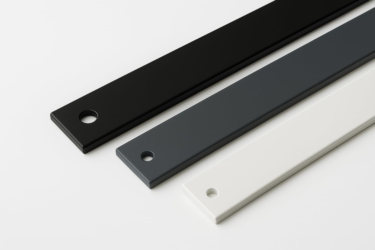 Profilé plat en aluminium anthracite RAL 7016 mat thermolaqué 20 x 2 mm, longueur 2000 mm