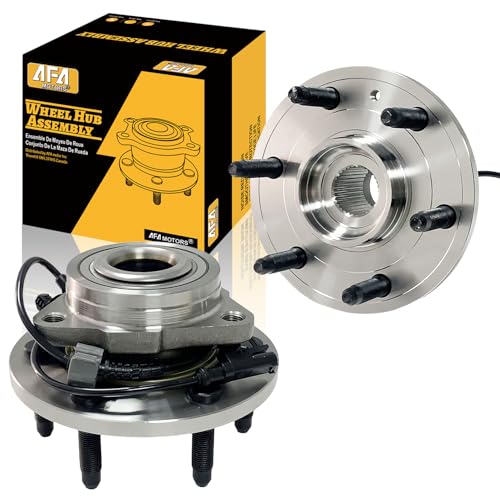 AFA Motors Pair 515096 4WD Front Wheel Bearing and Hub Assembly Fits for Cadillac Escalade EXT ESV,Chevrolet Avalanche Silverado Suburban 1500 Tahoe,GMC Sierra 1500 Yukon Hub Bearing Assembly