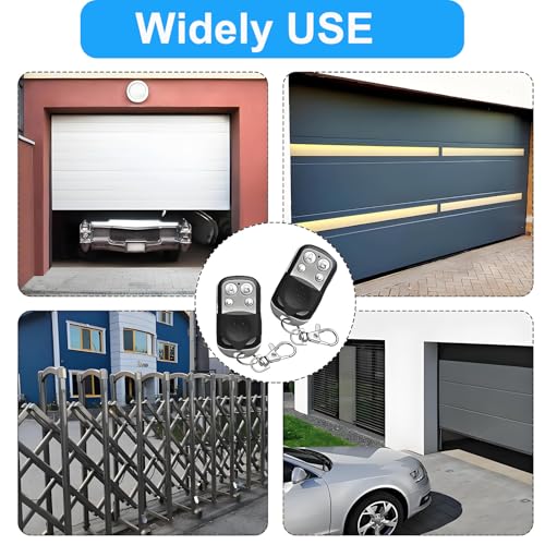 Fernbedienung Garagentor, 2 Stück 433 MHz Universal Fernbedienung Klonen, Fernbedienung für Garagentor kompatibel mit Marantec, für Schalter Licht, Garagentor, Autos,Rollladenschalter