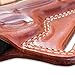 Masc Premium Leather OWB Pancake Holster with Open Top, Fits Browning-Type 1911-380/22LR Non-Railed Black Label Full Size 4.25-inch, Right Hand Draw, Brown Color #1347#
