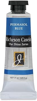 Jack Richeson 37-Ml Artist Casein Colors, Permasol Blue