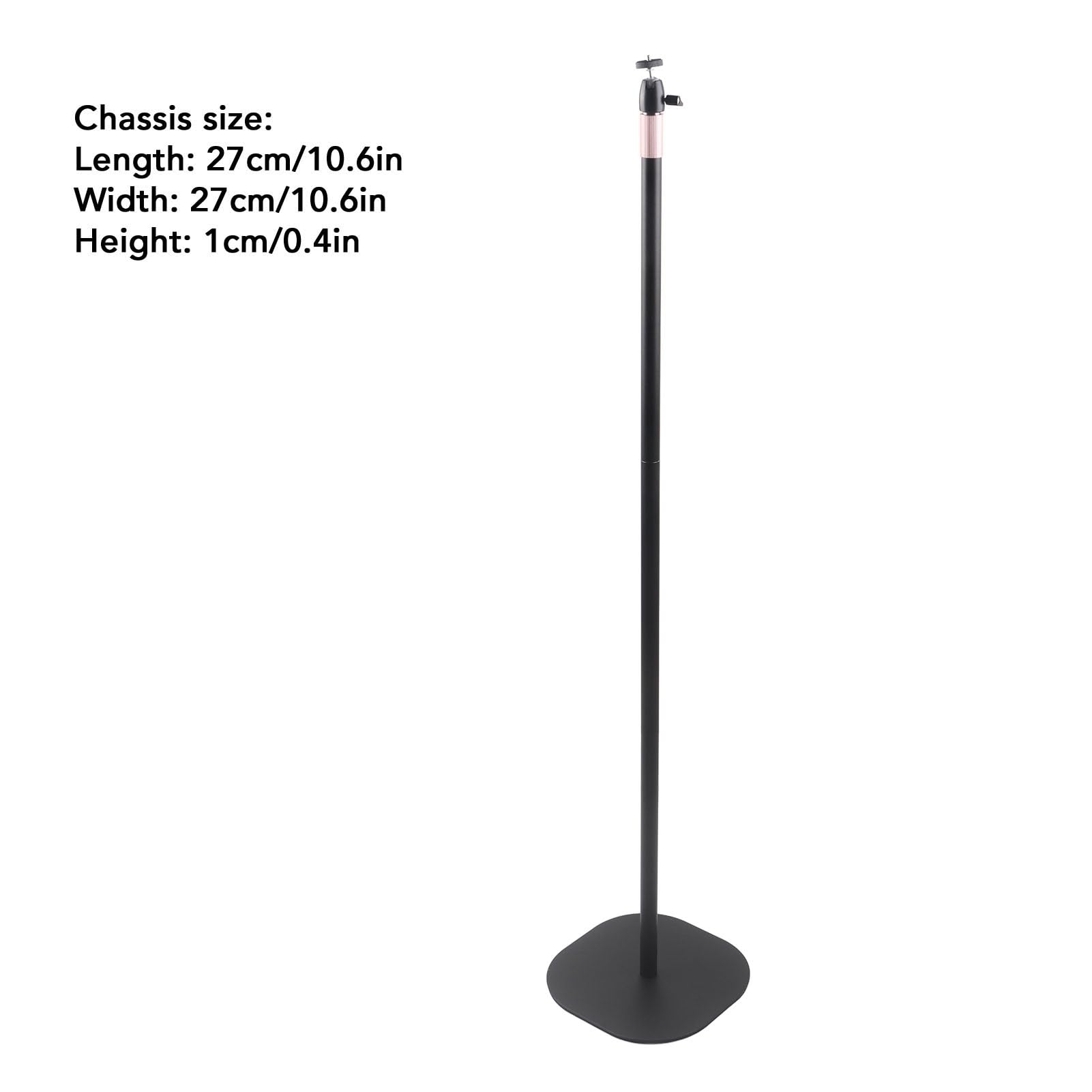 Supporto da Pavimento per Proiettore, Supporto per Proiettore Telescopico in Lega di Alluminio Ad Alta Resistenza da 31,5-63 Pollici, per con Interfaccia a Vite da 6 Mm 1/4 e Base