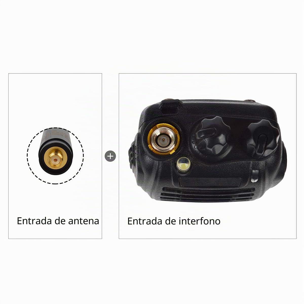 HYS Antena Telescópica de Mano de Doble Banda 144/430 MHz de Alta Ganancia SMA-Hembra RH-660S Compatible Con Baofeng BF-888S UV-5R UV-5RE Plus Radio de 2 Vías