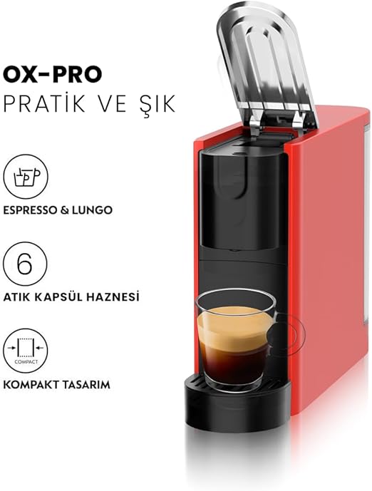Ox-Pro Espresso Kapsül Kahve Makinesi