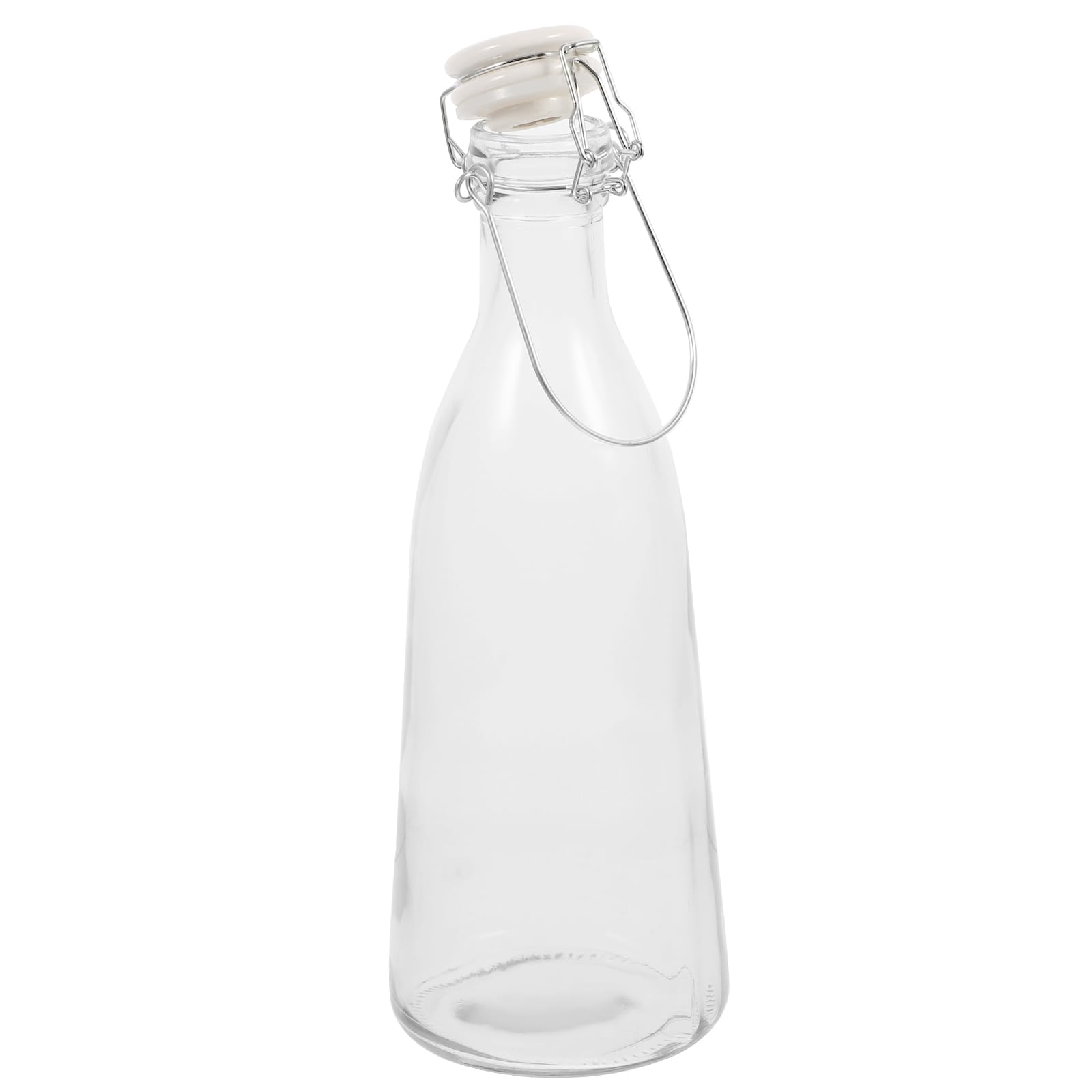 Bouteille en verre élégant 1000ml au design raffiné avec fermeture hermétique