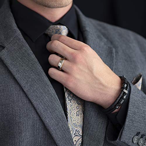 100S JEWELRY Engraved Multi-Faceted High Polish Gold Tungsten Rings For Men Women Wedding Band Sizes 6-162