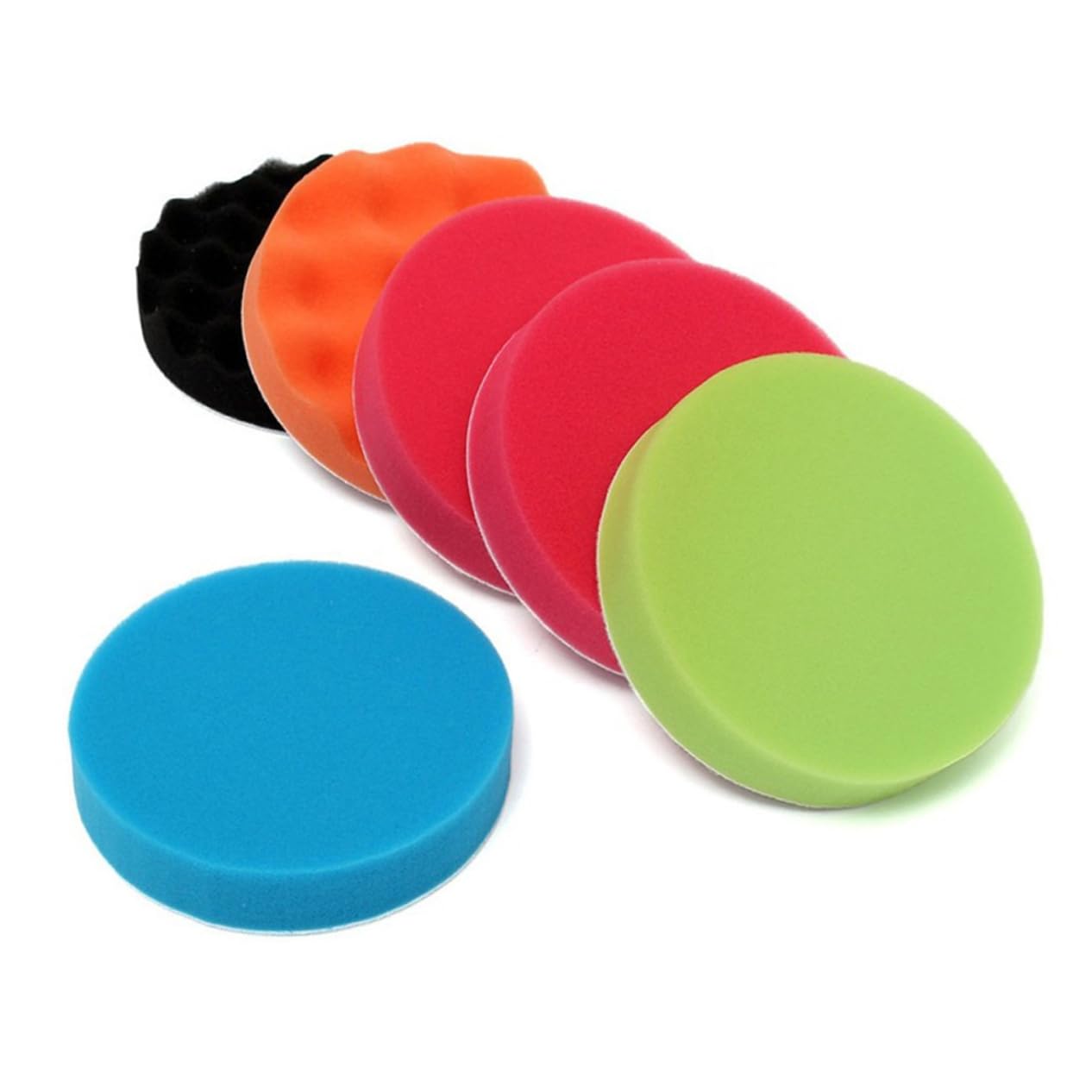 SHERCHPRY 57piezas Kit De Almohadillas Pulidoras para Abrillantar y Pulir Automóviles Discos De Esponja para Pintura y Detalle De Carro para Acabados Profesionales y Pequeñas Áreas