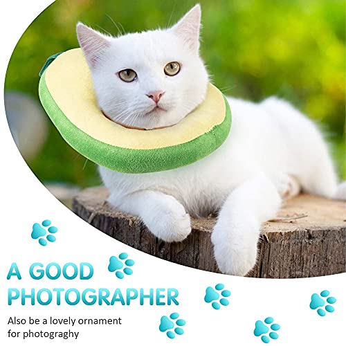 QSXX Cat Recovery Collar, 1 Pcs Recovery Collars for Cat,Adjustable Cat Recovery Collar Cute Avocado Neck Cone After Surgery, Anti-Bite Lick Wound Healing Recovery Elizabethan Collars for Kitten,Cats - Image 4