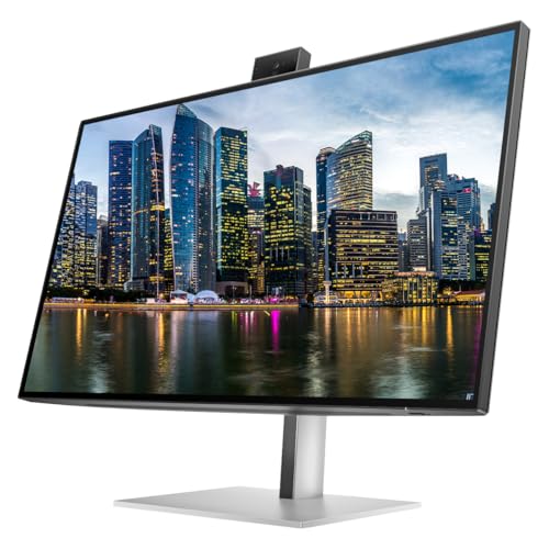 Image of HP Series 7 Pro 27-inch 727pm & 727pk 4K UHD 2160P Conferencing Monitors, 2 Pack Bundle with Desk Mount Stand, USB-C Multiport G5 Dock, MK650 Wireless Keyboard & Mouse, Gel Mouse & Wrist Pad