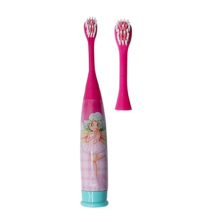 INAAYA Extra Soft Bristles Color May Vary Powered Toothbrush (Pink For Kid Girls)