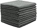HIDMD Panni di Pulizia in Microfibra Panni in Microfibra per Spolverare Cucina Tavoli Specchi Ufficio Auto Confezione da 10 Unit¨¤ 30cm x 30cm Grigio