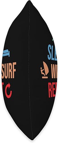 Vista 2 de Eat Sleep Windsurf Water Sports Windsurfer Gift Eat Sleep - Cojín para windsurfista con deportes acuáticos, 18 x 18 pulgadas, multicolor