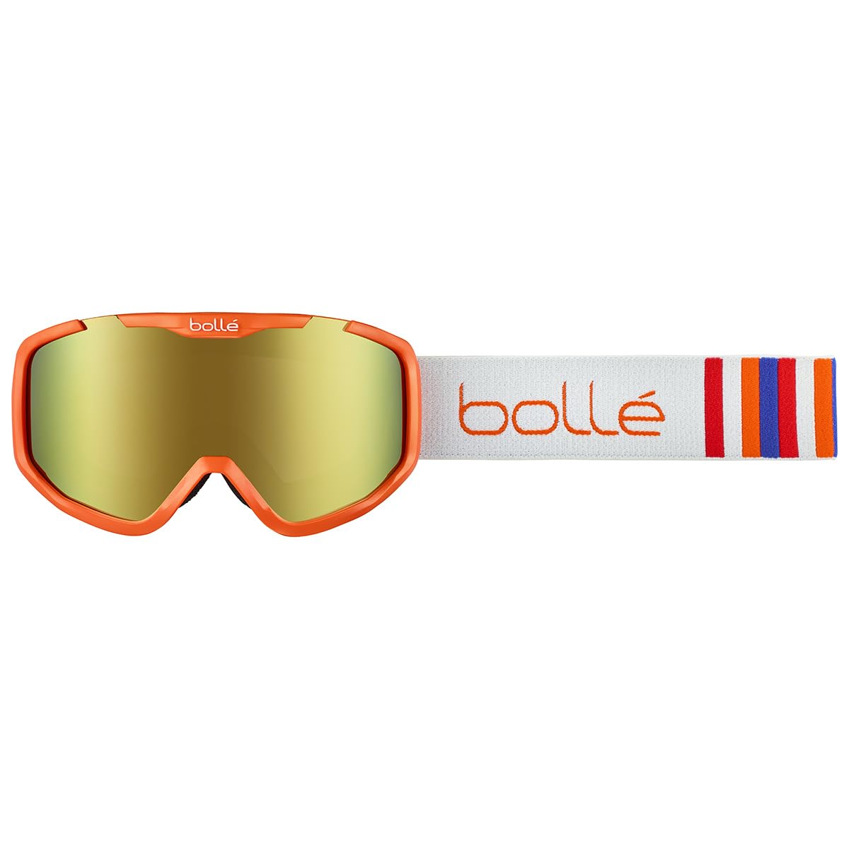 Occhiali Da Sci Bambini Bollé ROCKET PLUS Orange Matte – Lenti A Specchio Cat.3, Antiappannamento, Doppia Lente, Taglia Small