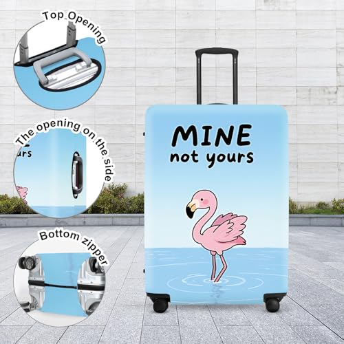 Image of Luggage Cover, Washable Suitcase Cover, Suitcase Protector Anti-scratch Bag cover Fits 18-32 Inch Luggage (Flamingo, XL(32 inch-34 inch Suitcase))