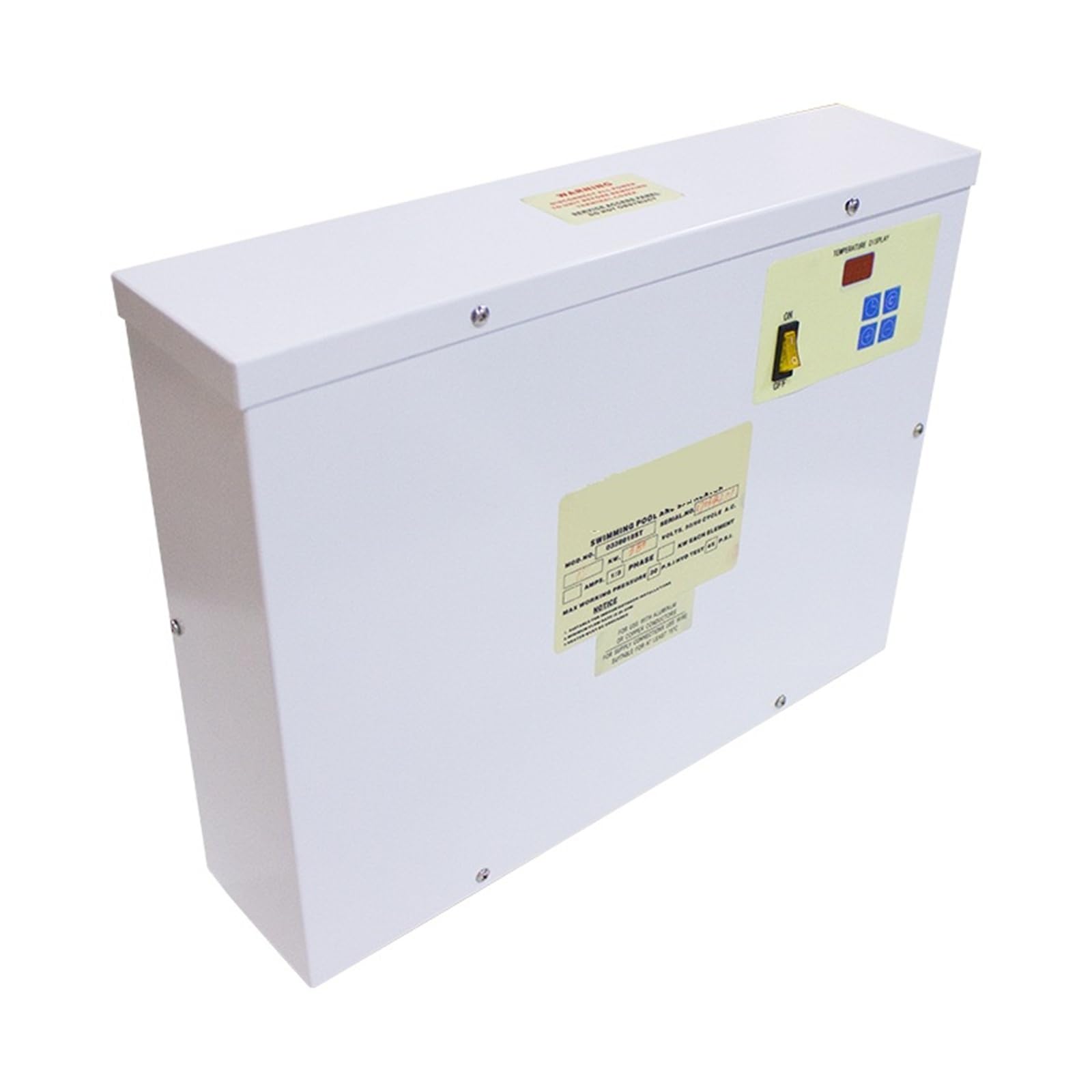 Pompe à Chaleur électrique for Piscine, Chauffe-Eau Haute efficacité avec Bouton de réglage for baignoires et spas pour Spa, Baignoire(Model A,5.5KW)
