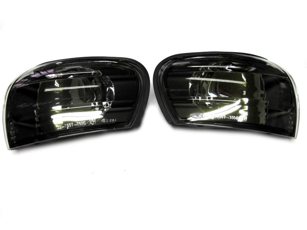 Front Corner Signal Lights for Impreza GC8 WRX STI 1997-2000 Black Housing Clear Lens