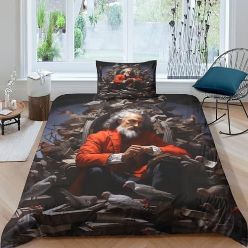 Parure de lit enfant 3D avec housse de couette 135x200cm et taie d'oreiller en microfibre respirante - 2