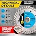 4 1/2 Inch Diamond Cutting Wheel for Angle Grinder Arbor 7/8