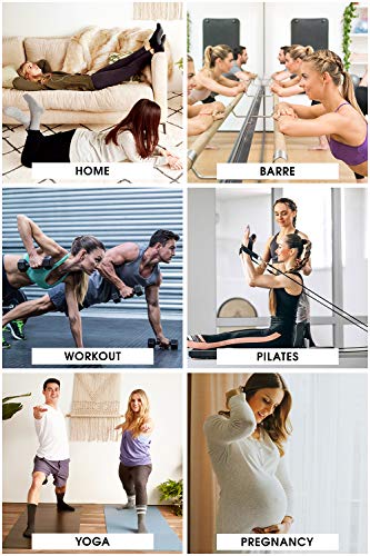 Image of LA ACTIVE Non Slip Yoga Grip Socks - Barre Ballet Pilates Athletic Socks for Men and Women