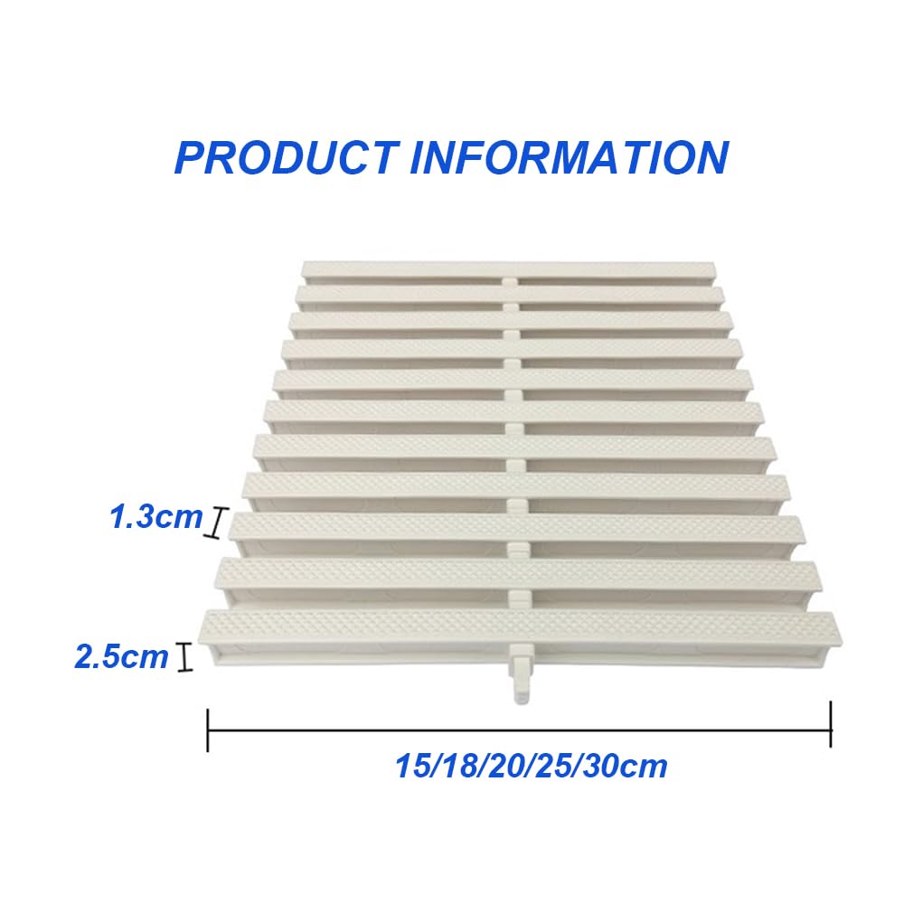 Griglia di drenaggio per piscina e grondaia da bagno, copertura antiscivolo in PVC da 18 cm per bordo piscina, Draina Solut, accessorio a bordo piscina, supporto ad alta qualità