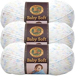 (3 Pack) Lion Brand Yarn Babysoft Baby Yarn Yarn, Twinkle Print