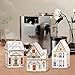 Mini Gingerbread House Jars, Christmas Village Spice House Home Decor, Festive Countertop Decor