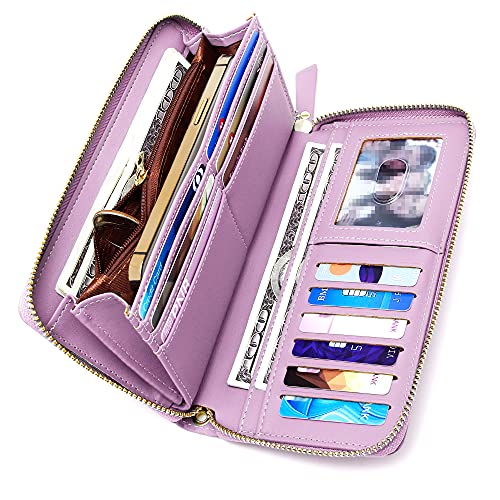 Image of GEEAD Custom Design Wristlet Wallets for Women PU Leather RFID Blocking Wallet