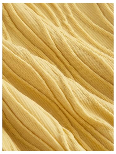 Floerns Women's Elegant Sleeveless Ribbed Knit Mock Neck Bodycon Slit Midi Cami Dress3