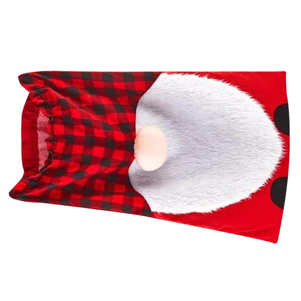 WOFASHPURET Christmas Drawstring Bag Large Cloth Pouch for Reusable Xmas Storage Bag for Santa Cosplay Parties and Festive Celebrations