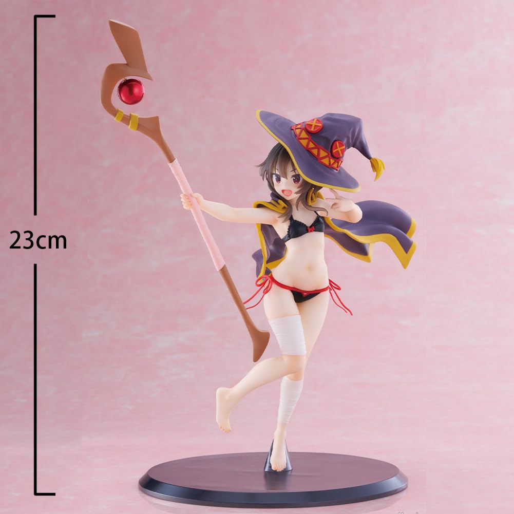 LUNK Megumin Action Figure Swimsuit Anime Megumin Figure Statue Cute Girl Figurine Collectible Anime Gift: Megumin 9 inches