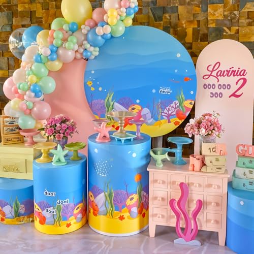 Image of Colorful Cartoon Shark Balloons, 60PCS Pastel Pink Green Blue Yellow Clear Metallic Dark Green Latex Balloons for Ocean Baby Shower Under the Sea Birthday Theme Party Decorations Supplies