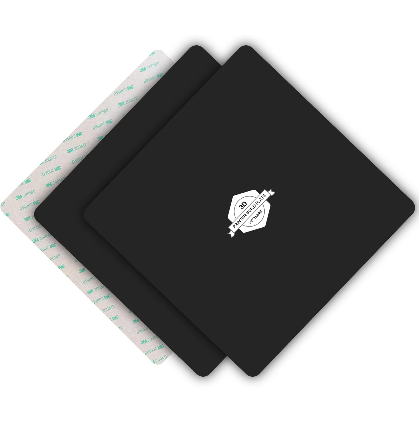 TIOPY 310x310mm 3D Printer Print Bed Build Surface Magnetic Flexible Mat Adhesion Platform Compatible with CR-10 CR-10S