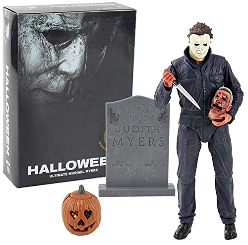 Halloween Action Figure Ultimate Michael Myers with Sword Knife Joints Moveable Model Toys