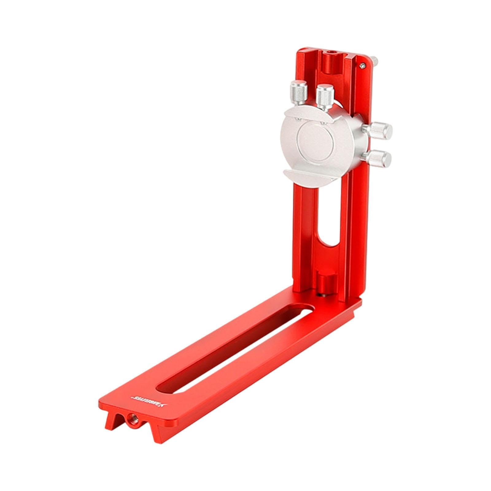 Staffa a L per montaggio fotocamera piastra a sgancio rapido verticale orizzontale per treppiedi videocamera AZGTIX AZGTI rosso