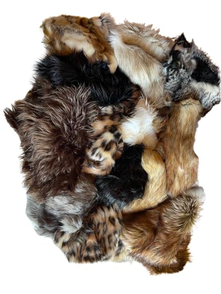 Shag Faux Fur Remnants, Scraps, Craft Sewing, Yardage, Fashion Trim, Fake Fur Pieces, Cosplay, Costumes. Larping, Material by The 1 Pound, Assorted Colors and Types,