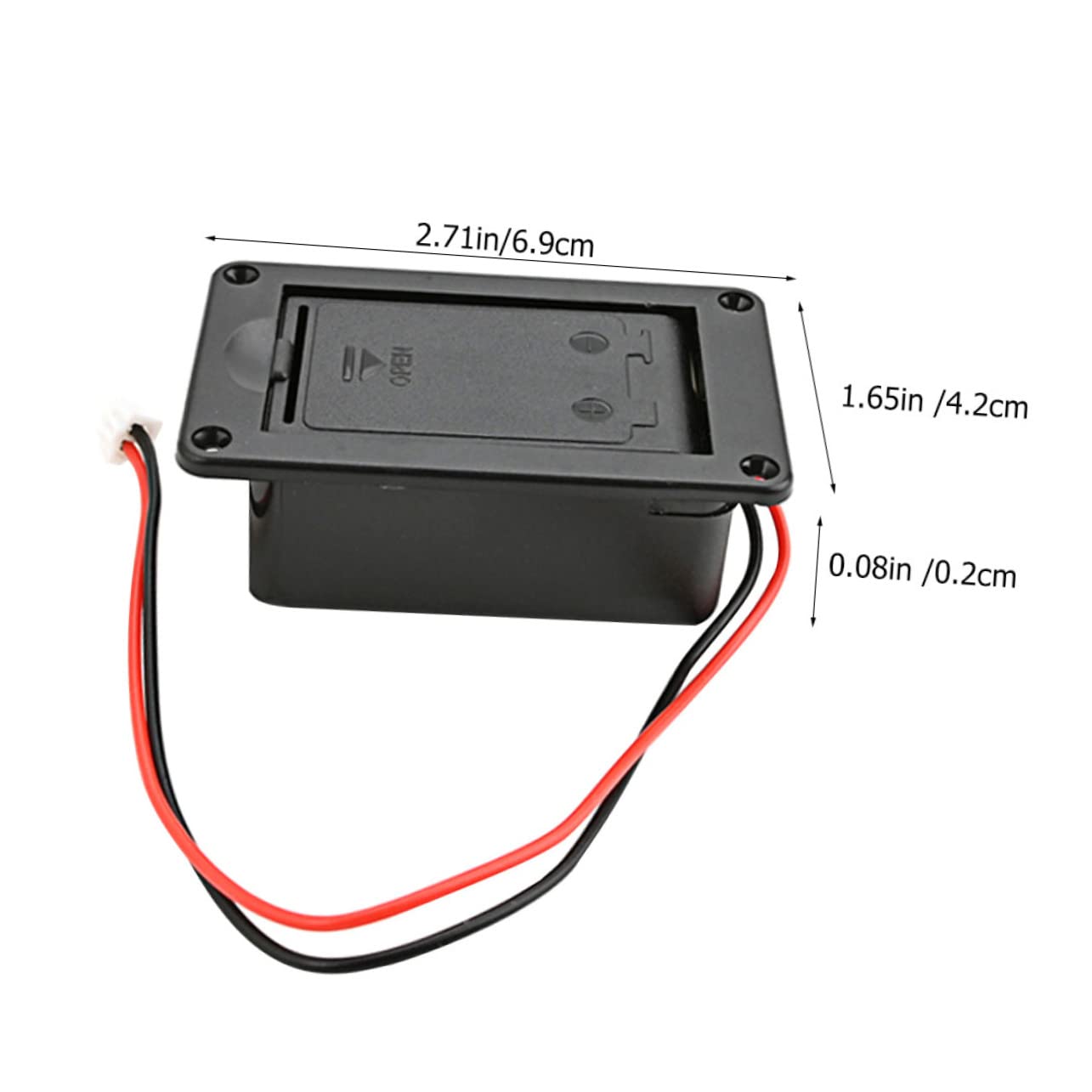 GOOHOCHY 9v Guitar Battery Case Battery Holder Case Simple Storage Guitar Accessory Holder