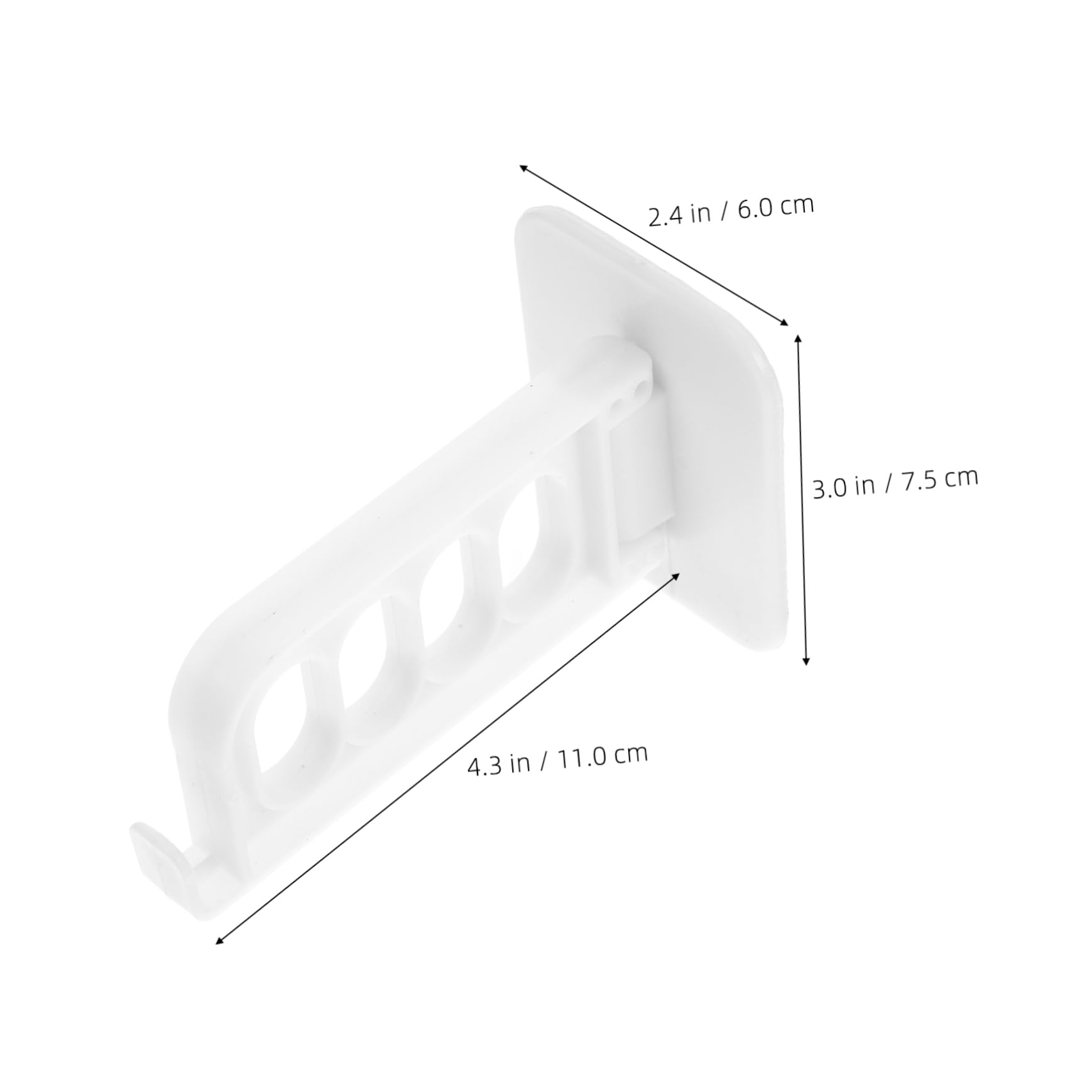 SOLUSTRE 10pcs Wall Mounted Clothes Hanger Rack Multifunctional Folding Storage Hooks for Bedroom Closet No Drill Installation Space-Saving Design White