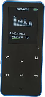 MP3 Player, Portátil 4.2 Chip de Decodificação de Núcleo Sem Perdas MP4 Player Redução de Ruído Tela de 1,8 Polegadas para Uso Diário do Aluno (Azul)